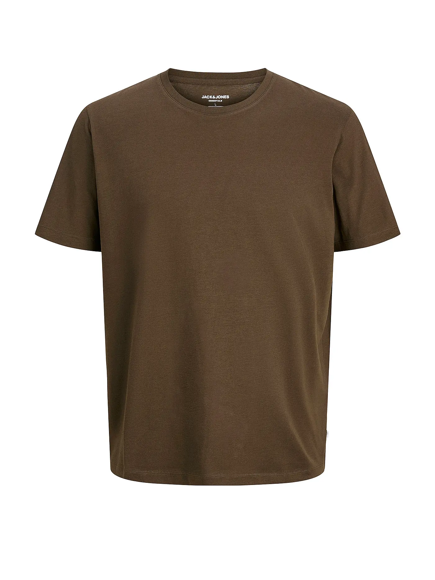 JACK & JONES | T-Shirt Slim Fit "JJEORGANIC" | braun
